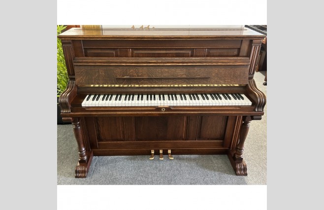 Rippen Dark Oak Wood Largo Upright Piano, Used - All Inclusive Premium Package (SN:130345) - Image 1